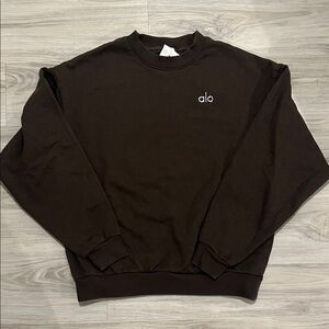 ALO Yoga ACCOLADE CREWNECK ESPRESSO